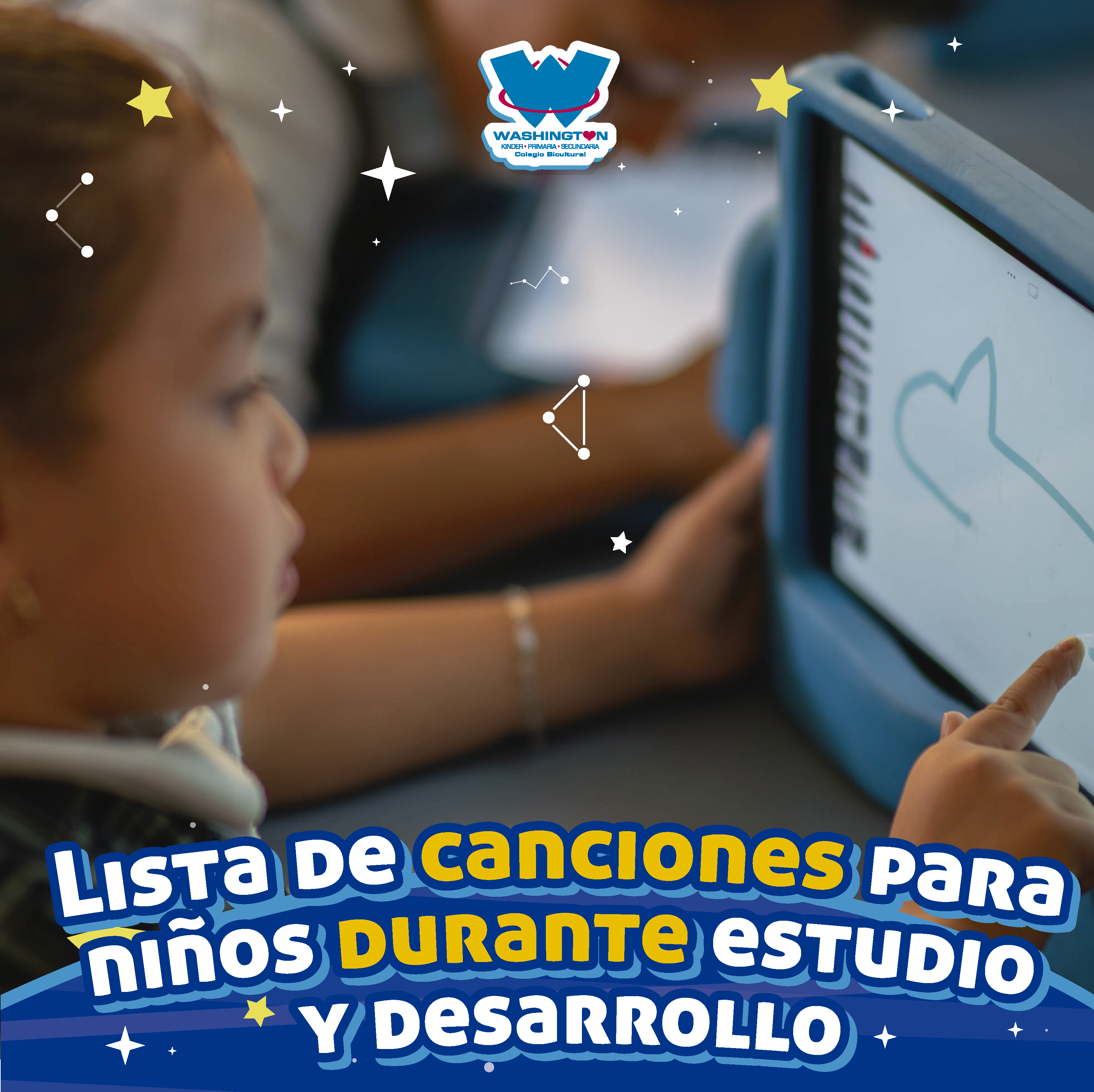 Lista de canciones para niños durante estudio y desarrollo